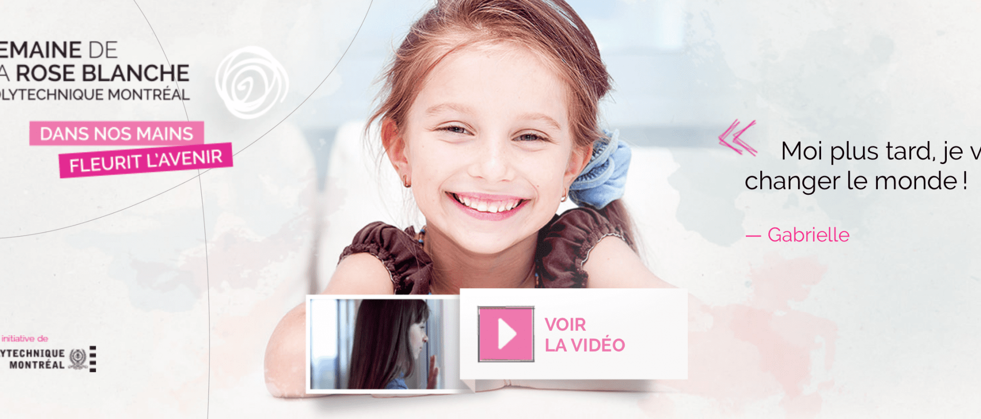 Semaine de la rose blanche du 2 au 6 décembre à Polytechnique Montréal