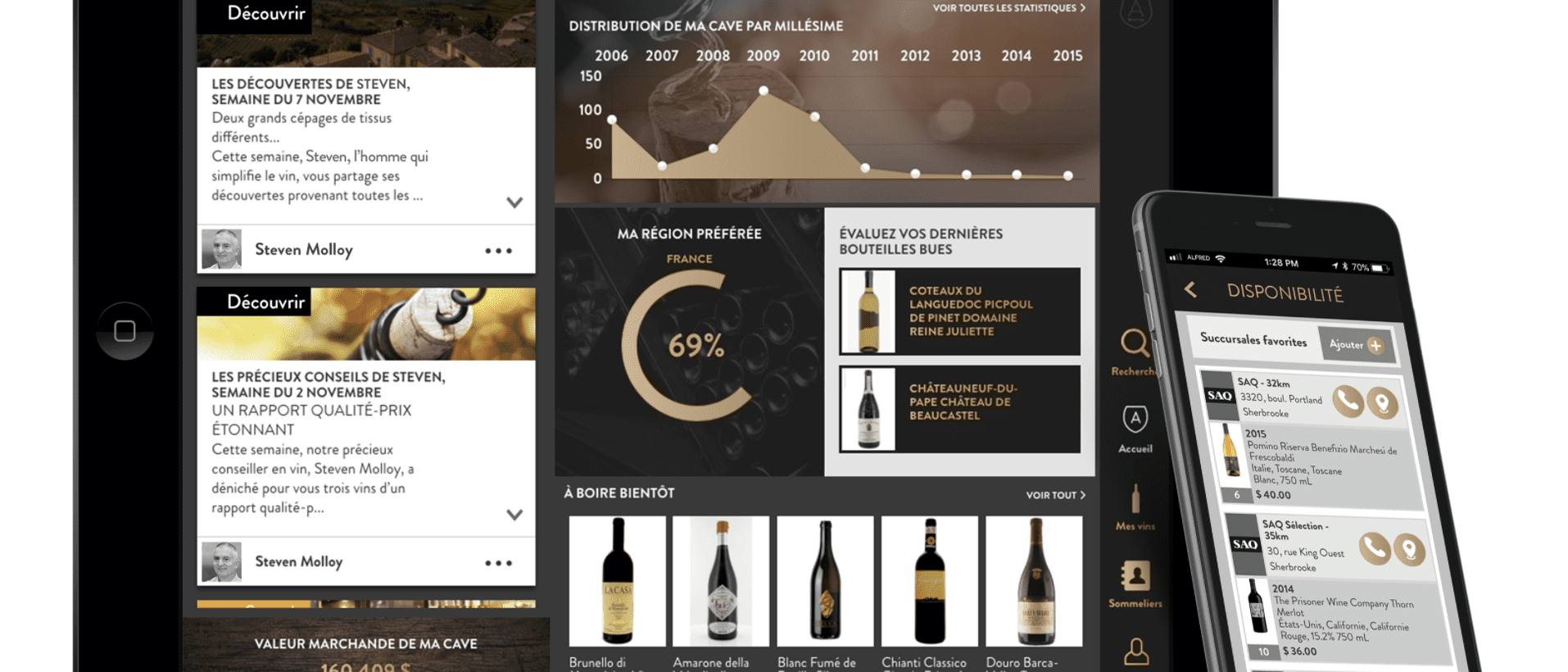 Un sommelier numérique qui gère votre cave