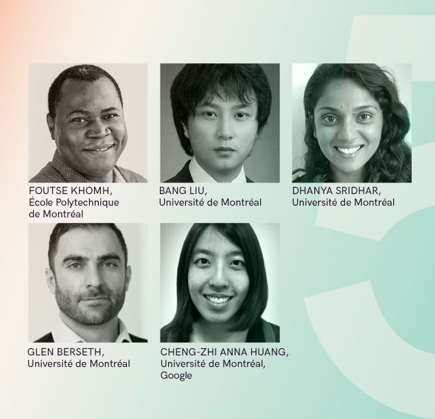 5 chercheurs de Mila, nouveaux titulaires de la chaire en IA Canada-CIFAR