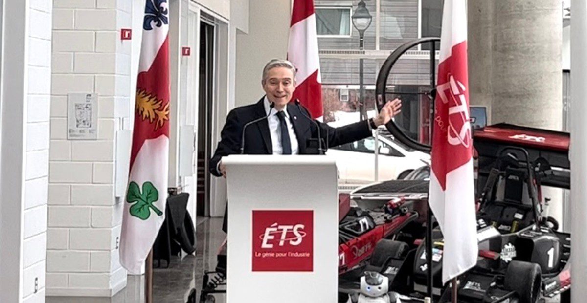 François-Philippe Champagne salue les innovations de l&rsquo;ÉTS et leur potentiel commercial