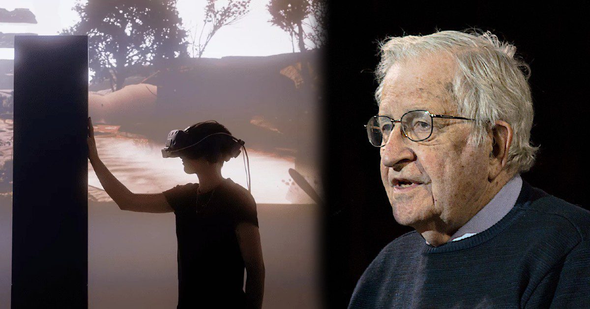 Parler à l&rsquo;incarnation de Noam Chomsky grâce à l&rsquo;IA et la VR