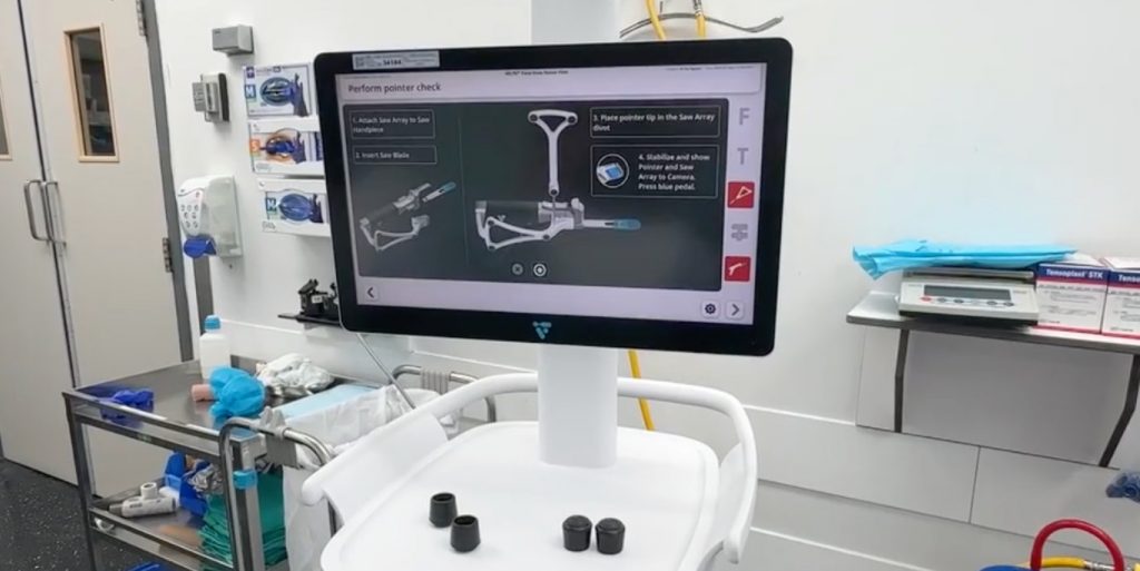 Le robot d'assistance orthopédique chirurgical développé à l’hôpital Charles-Le Moyne de la Montérégie-Centre